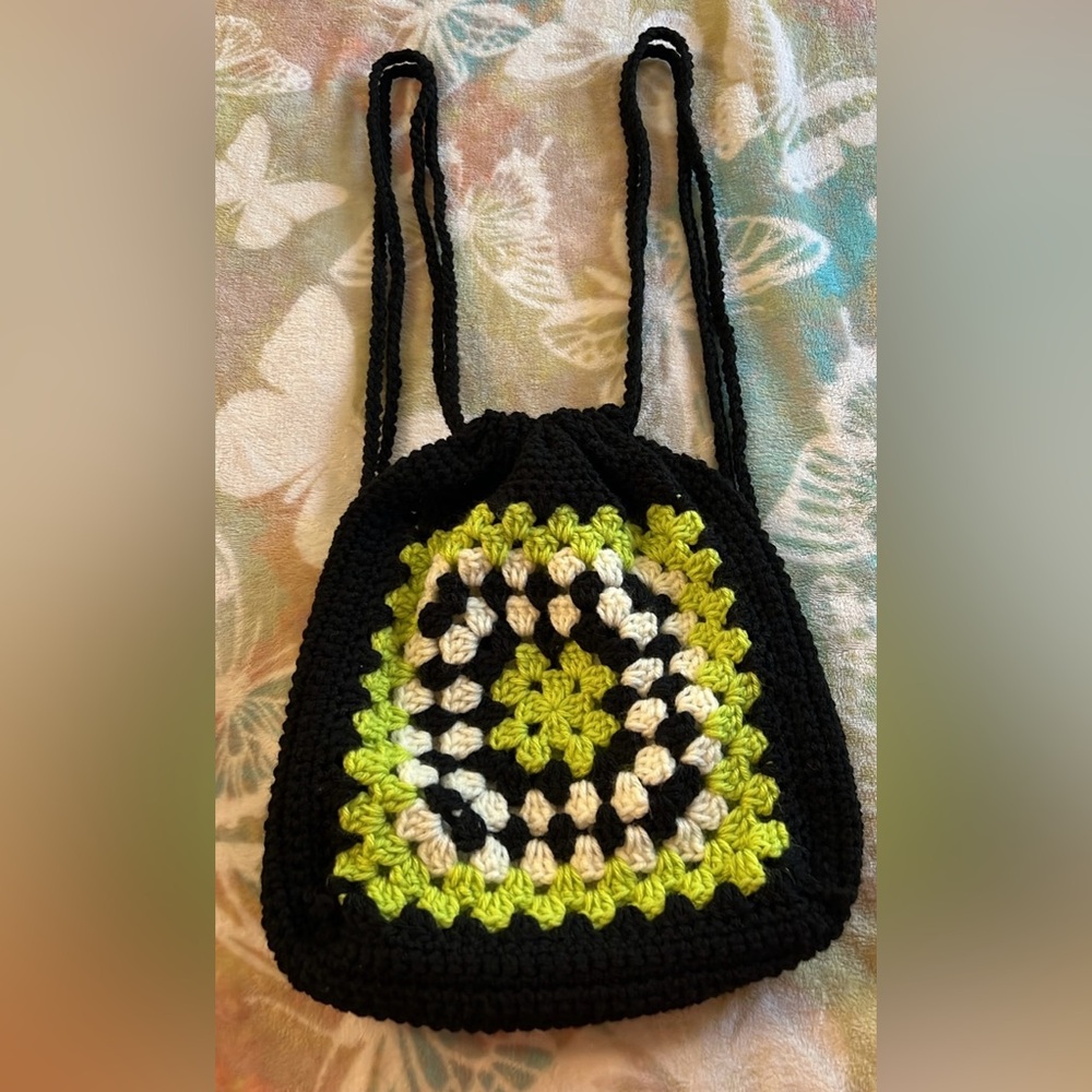 Crocheted Backpack - image 7
